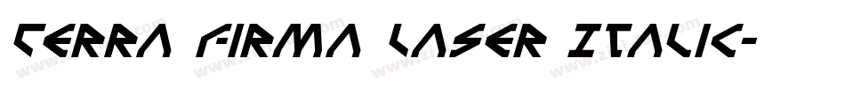 Terra Firma Laser Italic字体转换